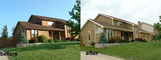 Before and After Exterior Painting